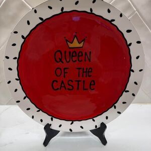 Lorrie Veasey Our Name Is Mud Queen of the Castle 13” Hand-Painted Plate